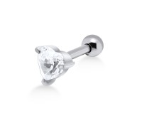Heart Stone Helix Ear Piercing TIP-157