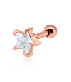 Prong Set Star Stone Helix TIP-158