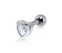Heart CZ Helix Ear Piercing TIP-2401