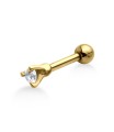 Pink Stone Helix Ear Piercing TIP-250