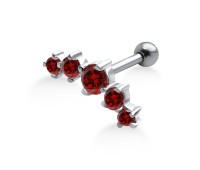 Light Siam Stones Helix Ear Piercing TIP-252-L.SI