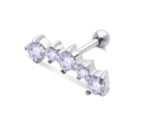 Lavender Stones Helix Ear Piercing TIP-253-LAV
