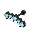 Aquamarine Stones Helix Ear Piercing TIP-253-AQ
