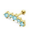 Aquamarine Stones Helix Ear Piercing TIP-253-AQ