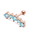 Aquamarine Stones Helix Ear Piercing TIP-253-AQ