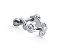 Stone Set Dangler Upper Ear Cartilage Mini Shields TIP-355