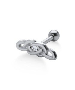 Stone Set Cute Design Helix Piercing TIP-363