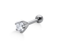 Prong Set Round Stone Helix TIP-376