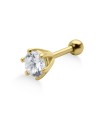 Prong Set Round Stone Helix TIP-377