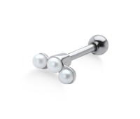 3 Pearl Set Helix Piercing TIP-379p
