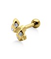 Stone Set W Helix Ear Piercing  TIP-471