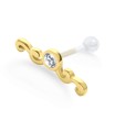 Wavy Shaped PTFE Internal Barbells TIP-622 