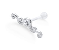Wavy Shaped PTFE Internal Barbells TIP-622 