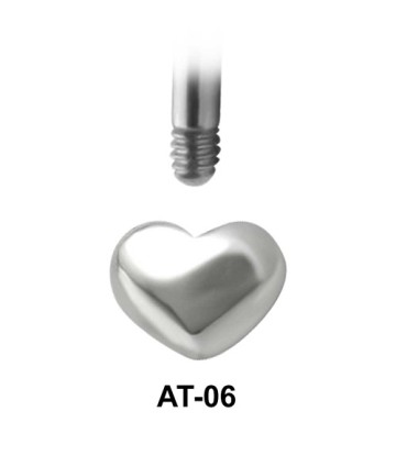 Heart Shaped 1.2 Piercing Attachment AT-06