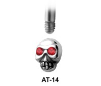 Skull Shaped 1.2 Attachments Face Piercing AT-14