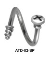 Screw Multi Face Piercing ATD-02