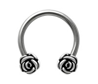 1.2 mm. Double Rose Face Piercing ATD-09