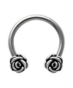 1.2 mm. Double Rose Face Piercing ATD-09