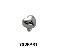Small Heart Shaped 1.2 mm Internal Attachment SSDRP-03
