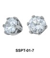 Prong Set Round Stone External Attachments SSPT-01