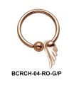 Wings Closure Rings Charms BCRCH-04