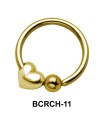 Heart Closure Rings Charms BCRCH-11