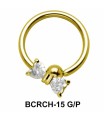 CZ Bow Closure Rings Charms BCRCH-15