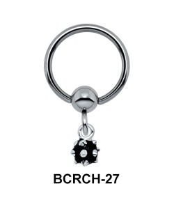 Solid Boulder Closure Ring Charms BCRCH-27