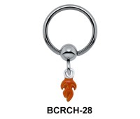 Flame Closure Rings Charms BCRCH-28