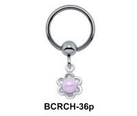 Glowing Pearl On Closure Ring BCRCH-36p
