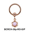 Glowing Pearl On Closure Ring BCRCH-36p