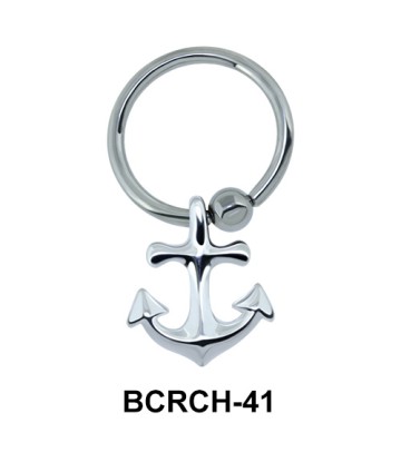 Anchor Shaped Closure Rings Charm BCRCH-41