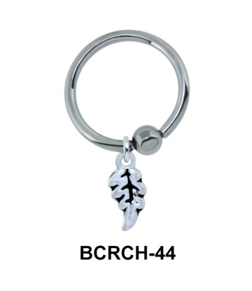 Leaf Closure Rings Charms BCRCH-44