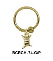 A Little Doll Closure Rings Charms BCRCH-74