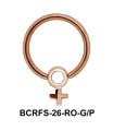 Plus Sized Charm Closure Ring BCRFS-26