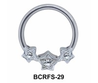 Three Stars Closure Rings Charms BCRFS-29
