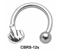 Fuck Sign Circular Barbells SSCBS-12s
