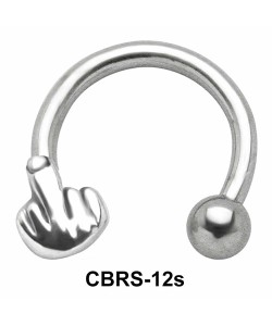 Fuck Sign Circular Barbells SSCBS-12s