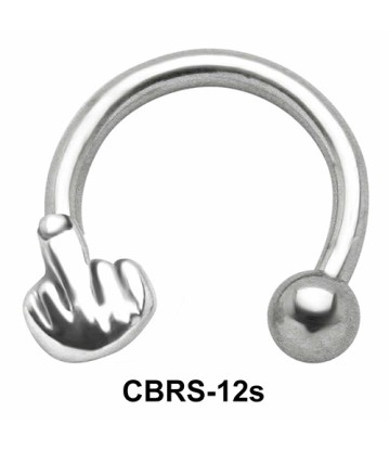 Fuck Sign Circular Barbells SSCBS-12s