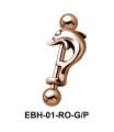 Dolphin Eyebrow Piercing EBH-01