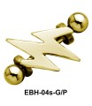Lightning Shaped Eyebrow Piercing EBH-04