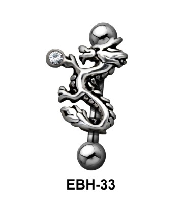 Dragon Shaped Eyebrow Piercing EBH-33