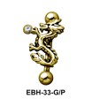 Dragon Shaped Eyebrow Piercing EBH-33