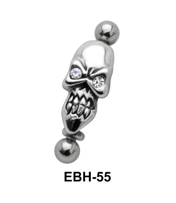 Skull Shaped Eyebrow Piercing EBH-55
