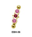 Multistoned Eyebrow Piercing EBH-56