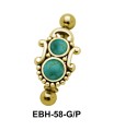 Antique Design Eyebrow Piercing EBH-58