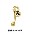 Snake Shaped Eyebrow Piercing EBP-03