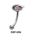 Stone Set Eye Eyebrow Piercing EBP-05