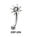 Sun Shaped Eyebrow Piercing EBP-20