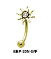 Sun Shaped Eyebrow Piercing EBP-20